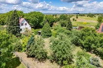 Luftaufnahme Haus mit Garten