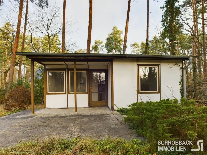 Hausansicht - Gartenseite - Grundstück kaufen in Grünheide (Mark) - Baugrundstück in Kagel-Finkenstein –  Nahe dem Möllensee