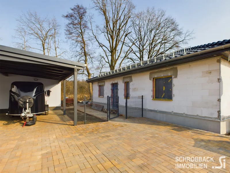 Hauseingang - Haus kaufen in Grünheide (Mark) - Energieeffizient und zukunftssicher –  Einfamilienhaus in Grünheide OT Hangelsberg