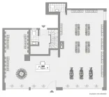 Grundriss / Skizze Ladenlokal Erdgeschoss und Zugang WE Obergeschoss