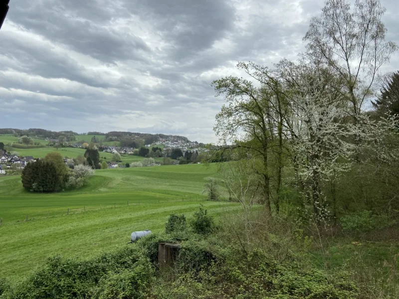 Ausblick - Haus kaufen in Kürten - Kürten-Dürscheid: Sanierungsbedürftiges, freistehendes Einfamilienhaus mit großem Grundstück