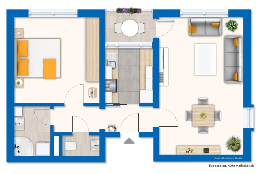 Grundriss / Skizze Wohnung OG