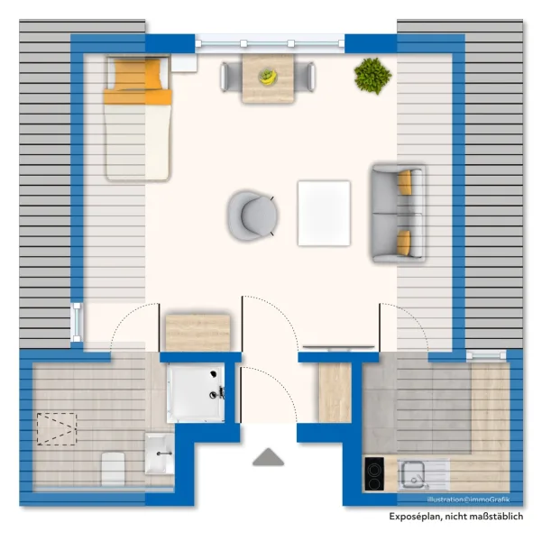 Grundriss / Skizze Apartment