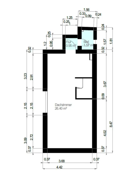 Grundriss / Skizze Dachgeschoss