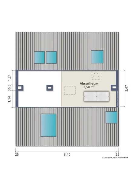 Grundriss / Skizze Spitzboden