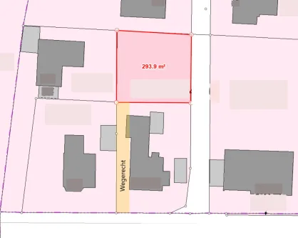 Lageplan - Grundstück kaufen in Rösrath - Rösrath-Zentrum: Schönes Baugrundstück für ein freistehendes Einfamilienhaus in zweiter Baureihe!