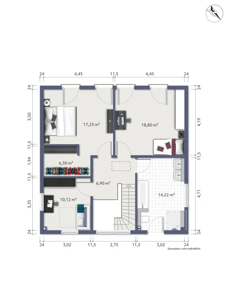 Grundriss / Skizze Dachgeschoss