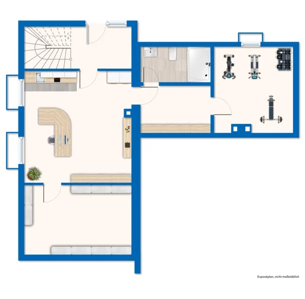 Grundriss / Skizze Gartengeschoss