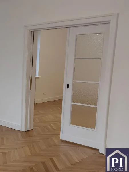 Schiebetür im Wohnzimmer