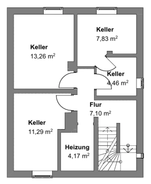 Grundriss Keller