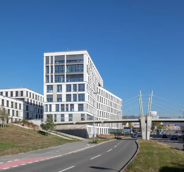 Außenansicht - Büro/Praxis mieten in Heidelberg - Premium-Büros in Hauptbahnhofsnähe: Bodentief verglaste Fenster - Passivhausstandard - Hohlraumboden