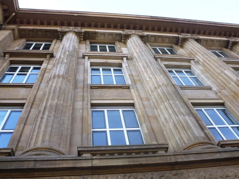 Detail Fassade - Büro/Praxis mieten in Mannheim - Augusta Carree - Luxuriös ausgestattete Mietflächen an Mannheims erster Adresse