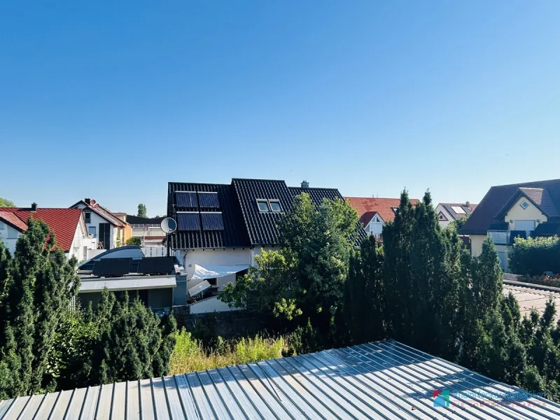 Blick in den Garten vom OG