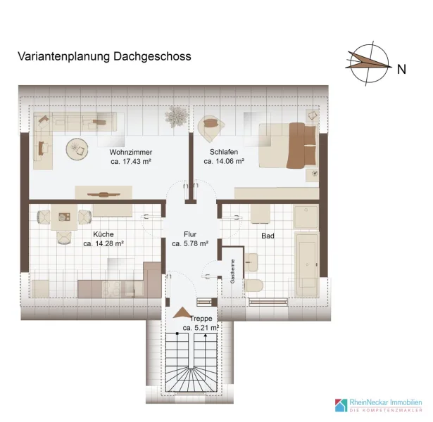 Grundriss DG Variantenplanung