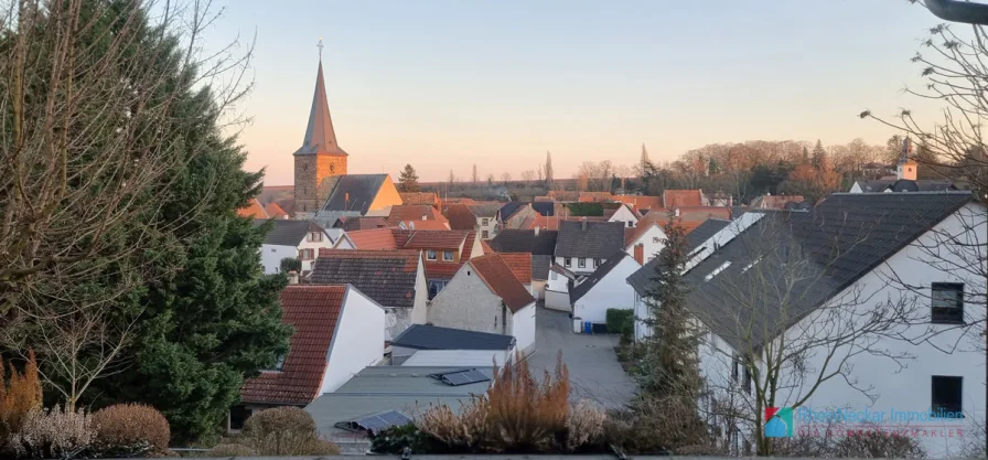 Abendstimmung & Blick vom Balkon