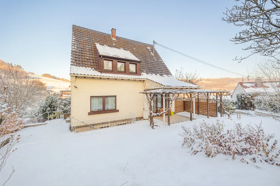 Blick auf die Terrasse