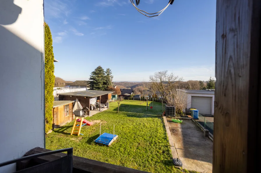 Blick vom Balkon