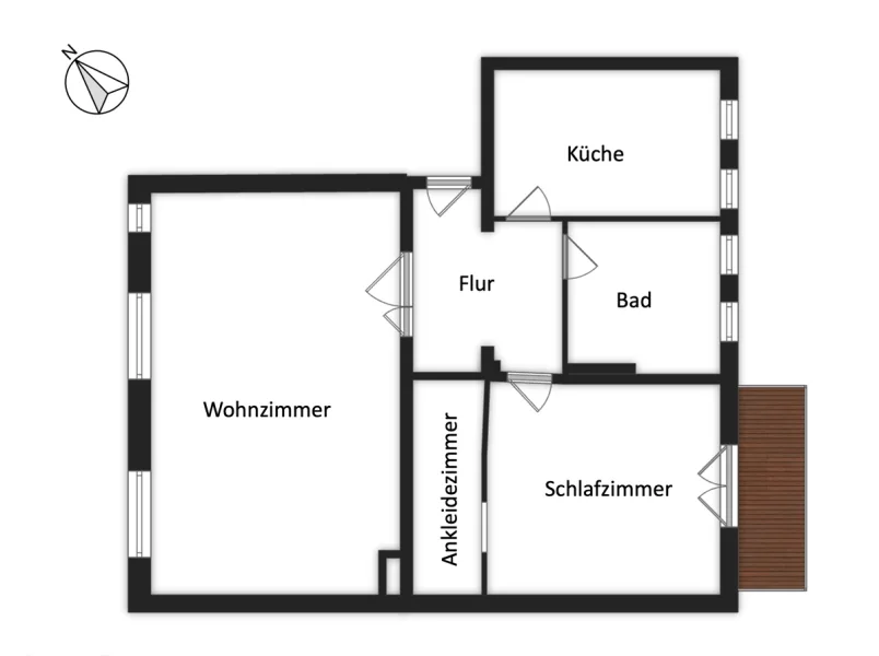 Grundriss Skizze Kapitalanlage