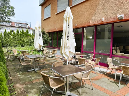 Terrasse - Gastgewerbe/Hotel mieten in Süßen - Vielseitiges Cafè zur Miete, Verwirkliche dein Traum-Konzept