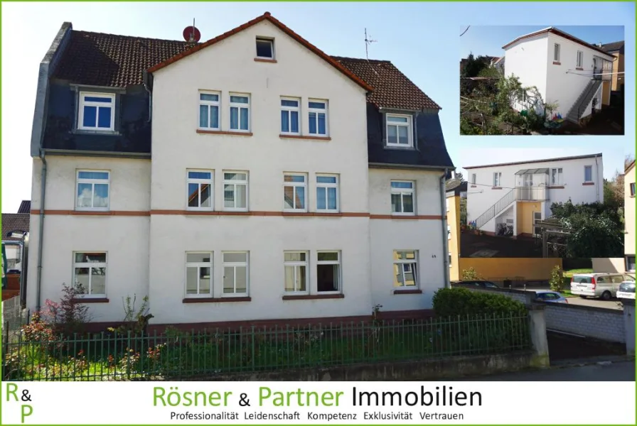 Vorderansicht - Haus kaufen in Rüsselsheim - *Zwei solide Mehrfamilienhäuser - 8 Wohneinheiten - neue Heizungen - Erweiterung möglich*