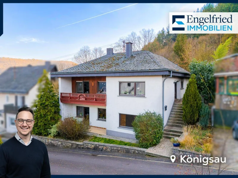 Titelbild - Haus kaufen in Königsau - Naturnahes Wohnhaus mit viel Platz, Potential und separatem Garagengrundstück