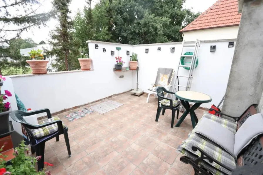 Terrasse 2 - Wohnung kaufen in Bockenheim an der Weinstraße - Wohnen mit Dachterrasse und viel Platz