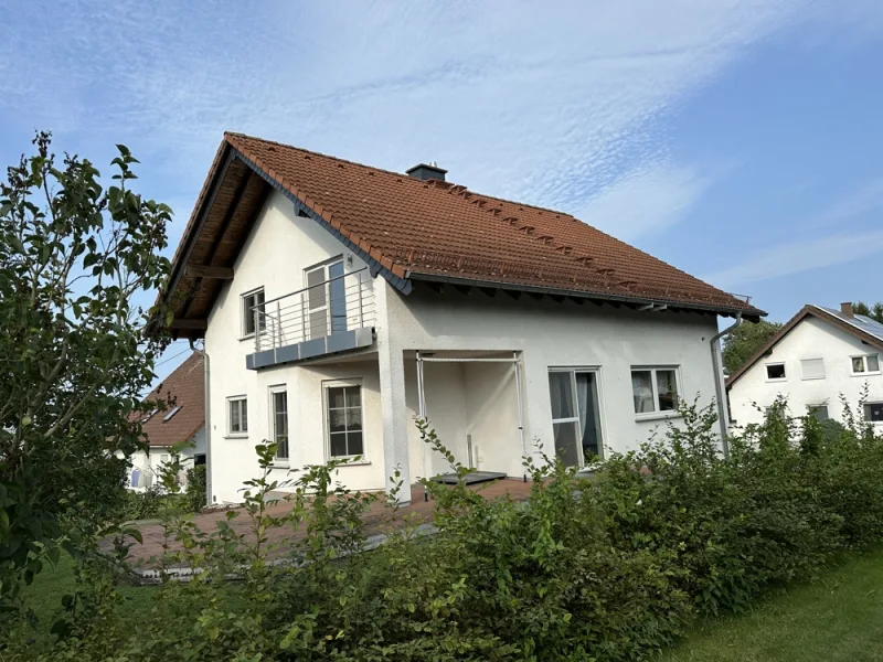 Seitenansicht - Haus kaufen in Sessenhausen - Ihr Wohntraum: Modernes Haus mit Pool und großem Grundstück