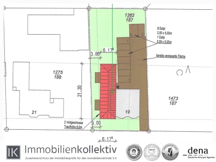 Plan Baugenehmigung  - Grundstück kaufen in Schwarmstedt - Stadtvilla mit Baugrundstück für Anbau & potentiellen ca. 545 qm Wohn-/Nutzflächen zum TOP Preis !!!