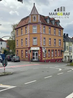 Ladenfront  - Gastgewerbe/Hotel mieten in Osnabrück - Vielfältig nutzbare Gewerbefläche in hervorragender Ecklage in Osnabrück-Schinkel! Sonderangebot zur Übernahme der kompletten Gastro-Einrichtung für 15.000,00 EUR nur noch für kurze Zeit!