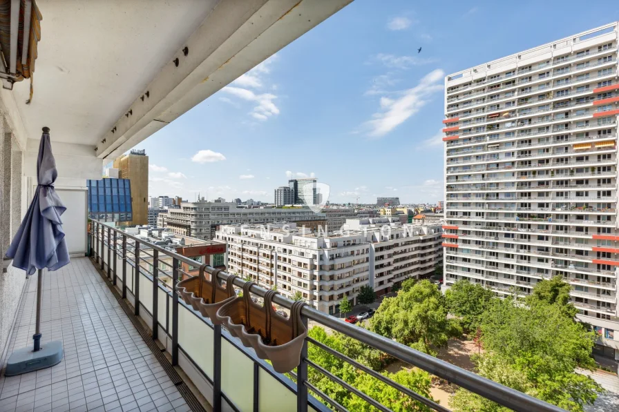 Blick vom großen Balkon