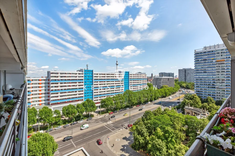 Blick vom kleineren Balkon