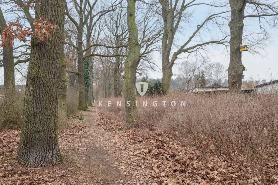 Gartenanlage vor der Siedlung