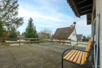 Süd-Terrasse am Wohnzimmer