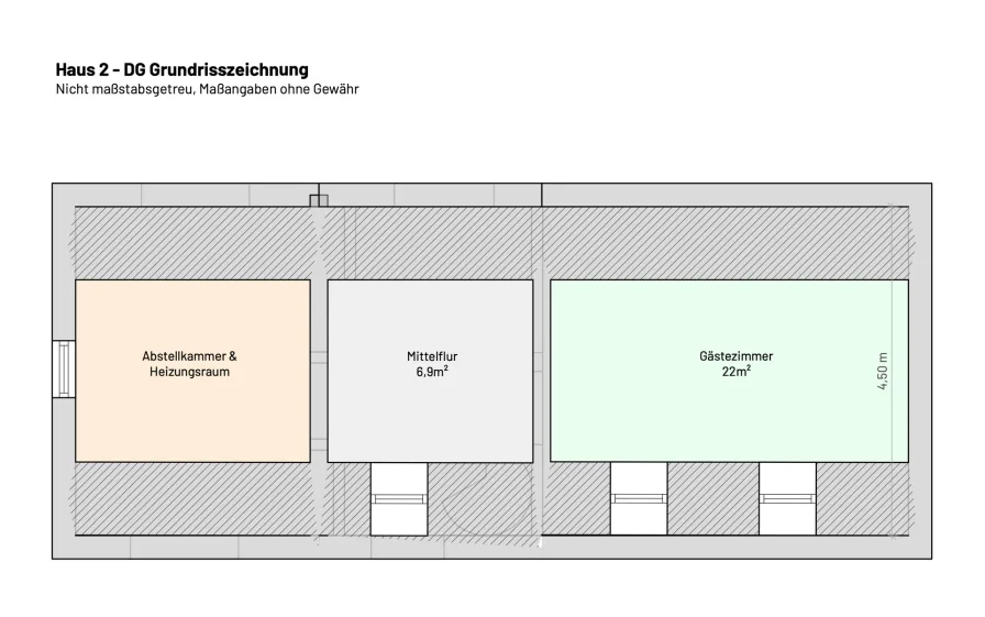 Haus 2 - DG Grundrisszeichnung