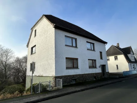 Außenansicht - Haus kaufen in Warburg - Einfamilienhaus in idyllischer Ortsrandlage