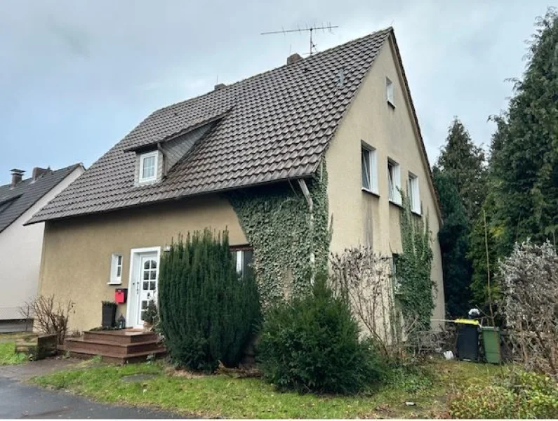 Hausansicht - Haus kaufen in Beverungen - Einfamilienhaus in zentrumsnaher Lage!