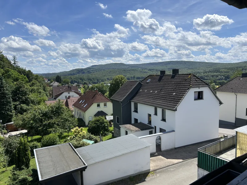 Blick vom Balkon