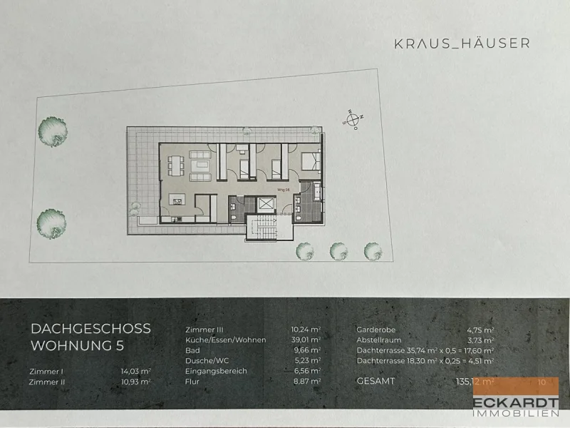 Grundriss Penthaus