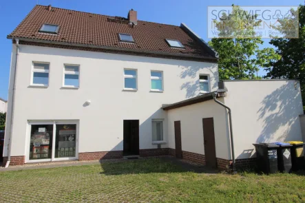 Ansicht hinten - Haus kaufen in Cottbus - Wohn-und Geschäftsobjekt in Ströbitz