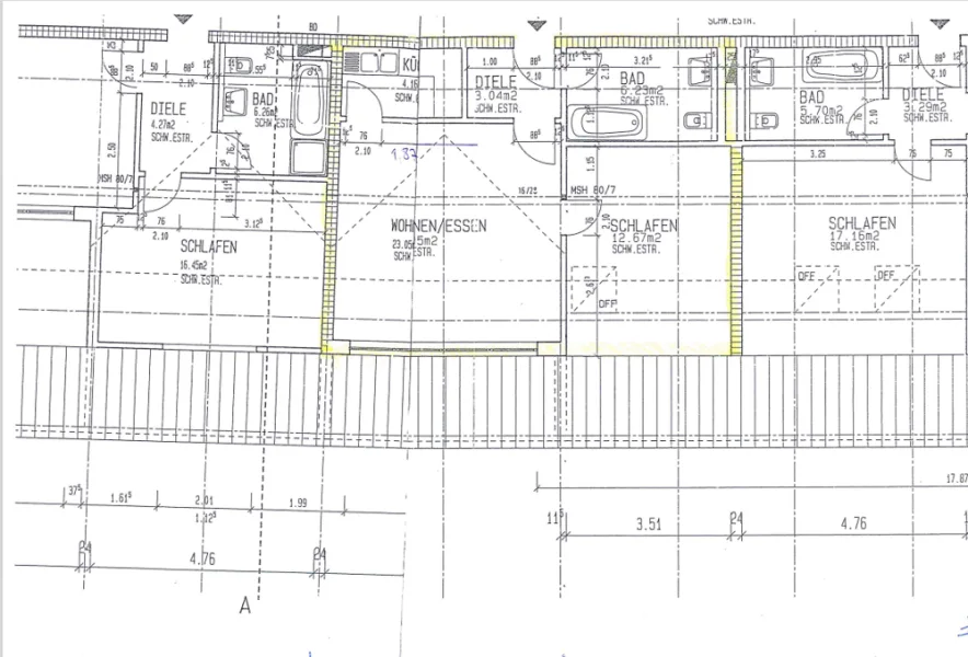 Grundriss Lugau 2-Raum-Wohnung