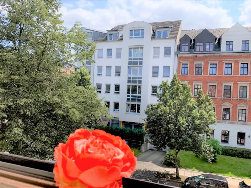 Aussicht - Wohnung mieten in Chemnitz - Schicke 2-Raum-Wohnung mit Einbauküche in Chemnitz - Kaßberg