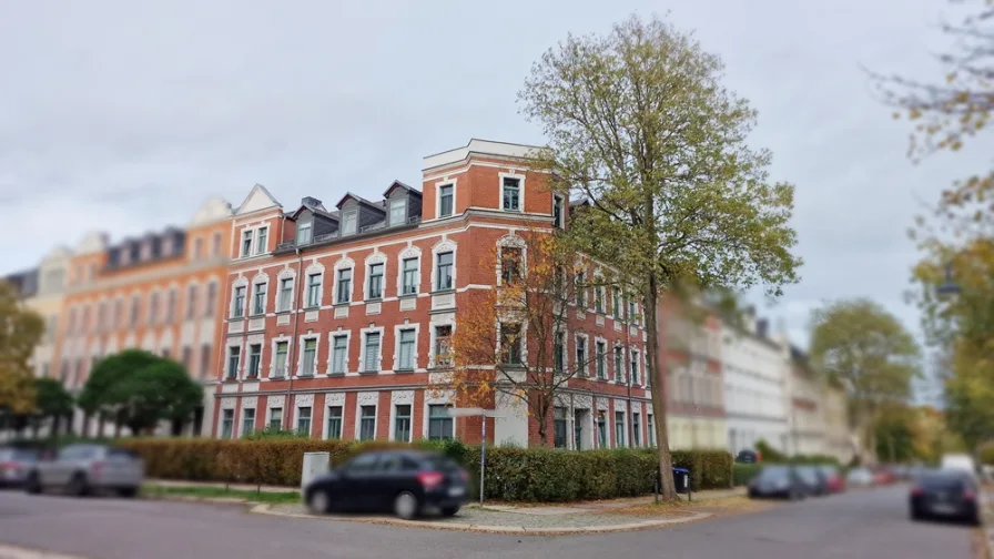 Hausansicht - Wohnung kaufen in Chemnitz / Altendorf - Für Kapitalanleger und Investoren - vermietete 2-Zimmer-Eigentumswohnung in Chemnitz - Altendorf