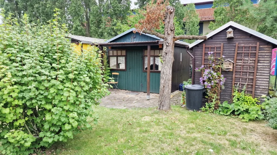 Gartenhaus - Grundstück kaufen in Schkeuditz - +++ gepflegtes Freizeitgrundstück in Schkeuditz bei Leipzig +++