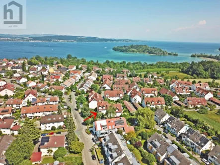 Titelbild - Wohnung kaufen in Konstanz - Sanierte 3,5-Zimmer Wohnung mit Balkon und Außenstellplatz in KN-Litzelstetten