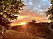 Oberer Gartenbereich, Sonnenuntergang