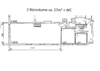 Grundriss Büroräume optimiert