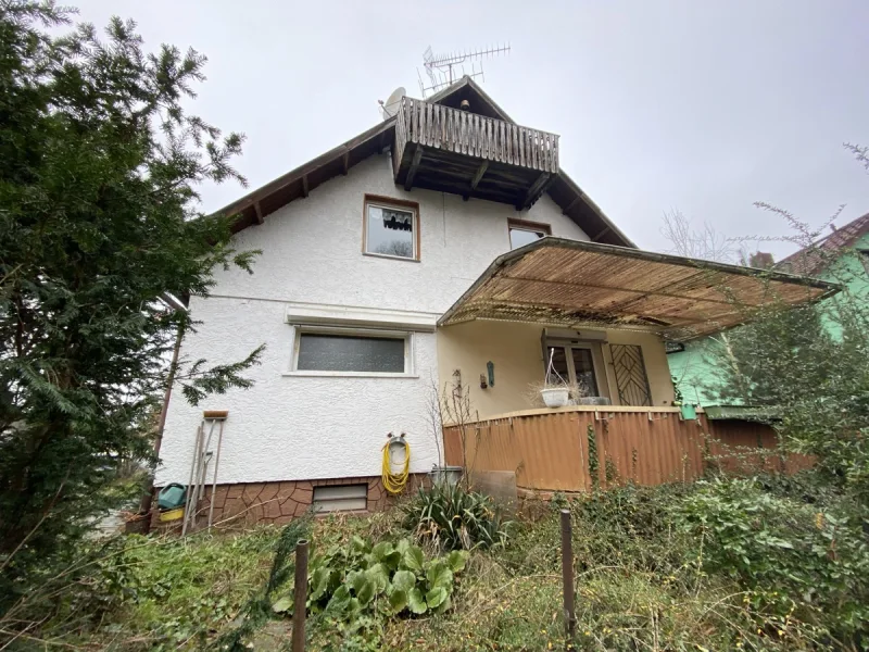 Rückansicht  - Haus kaufen in Heidesheim am Rhein - Einfamilienhaus mit Garten