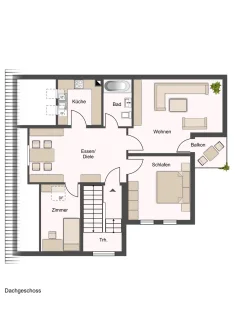 Dachgeschoss - Wohnung kaufen in Worms - Dachgeschosswohnung mit KFZ-Stellplatz