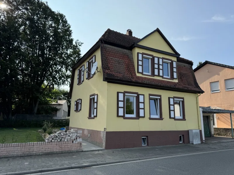 Straßenansicht - Haus kaufen in Flörsheim-Dalsheim - Einfamilienhaus mit Garten