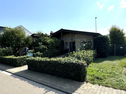 Straßenansicht - Büro/Praxis kaufen in Monsheim - Bungalow mit Garten